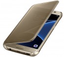 Чехол Samsung EF-ZG930CFEGRU для Samsung Galaxy S7 Clear View Cover золотистый4