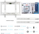 Кронштейн Kromax IDEAL-5 белый LED/LCD 15-47" 20 мм от стены VESA 200x200 max 35 кг7