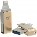 Флешка USB 32Gb PQI iConnect mini золотистый 6I04-032GR20013