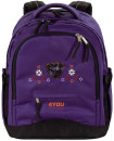 Школьный рюкзак ортопедический 4YOU compact Кружево 30 л фиолетовый 112901-419
