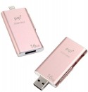Флешка USB 16Gb PQI iConnect розовый 6I01-016GR40012