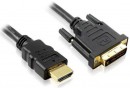 Кабель HDMI(m)-DVI(m) 5.0м Greenconnect GC-HD2DVI1-5m4