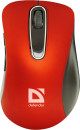 Мышь беспроводная Defender Datum MM-075 красный USB 520762