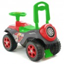 Каталка-машинка R-Toys Автошка 013117/01К пластик от 2 лет музыкальная зелено-красная 55612