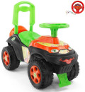 Каталка-машинка Rich Toys Автошка Винкс пластик от 2 лет музыкальная зелено-оранжевая 013117/01К