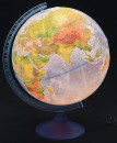 Глобус Земли физико-политический рельефный  с подсветкой 320 серия Евро Globen Ке0132002333
