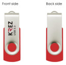 Флешка USB 16Gb Krez красный KREZ401U3R162