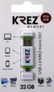 Флешка USB 32Gb Krez micro 501 бело-зеленый KREZ501WE322