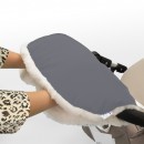 Муфта для рук на коляску Esspero Soft Fur (grey)