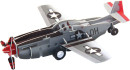 Пазл 3D 20 элементов Fusion Toys Истребитель P-51 инерционный FT200033