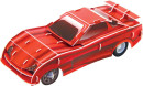 Пазл 3D 29 элементов Fusion Toys Красный гоночный автомобиль, инерционный FT200132