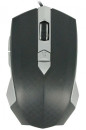 Мышь проводная CBR CM 345 чёрный серебристый USB3