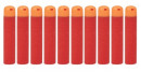 Набор стрел для бластеров Nerf МЕГА 10 шт для мальчика красный оранжевый A43682