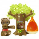 Мягкая игрушка Zoopy Мишка и дерево с гнездом разноцветный искусственный мех пластик Т570553