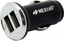 Автомобильное зарядное устройство Nexcell CC23A-104 2хUSB 2.1/1А 2х USB черный