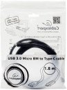 Кабель Type-C 1.8м Cablexpert CCP-USB3-mBMCM-6 круглый черный3