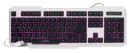 Клавиатура проводная Oklick 740G USB черный белый2