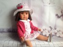 Кукла Munecas Antonio Juan Белла в шляпке 45 см 2803P4