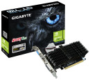 Видеокарта 1024Mb Gigabyte GT710 PCI-E GDDR3 64bit HDMI DVI CRT HDCP GV-N710SL-2GL Retail