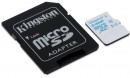 Карта памяти Micro SDXC 64Gb Class 10 Kingston SDCAC/64GB + адаптер SD2
