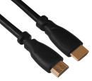 Кабель HDMI 1.0м Greenconnect v1.4 экранированный черный GCR-HM310-1.0m