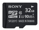Карта памяти Micro SDHC 32Gb Class 10 Sony SR32UY3AT + адаптер SD2