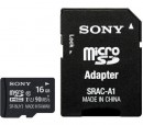 Карта памяти Micro SDHC 16Gb Class 10 Sony SR16UY3AT + адаптер SD2