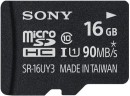 Карта памяти Micro SDHC 16Gb Class 10 Sony SR16UY3AT + адаптер SD3