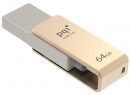 Флешка USB 64Gb PQI iConnect mini 6I04-064GR2001 золотистый