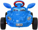 Машина педальная RT Молния с музыкальным рулем синяя ОР09-9036