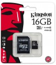 Карта памяти Micro SDHC 16GB Class 10 Kingston SDCAС/16GB + адаптер SD