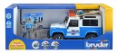 Джип Bruder Land Rover Defender Station Wagon Полиция с фигуркой 02-5953