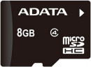 Карта памяти Micro SDHC 8GB Class 4 A-Data AUSDH8GCL4-R