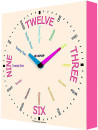 Часы настенные FotonioBox BoxPop VIII LB-508-35 белый розовый LB-508-35