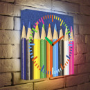 Часы настенные FotonioBox Цветные карандаши LB-005-35 разноцветный рисунок2