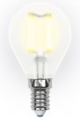 Лампа светодиодная шар Uniel Sky E14 6W 3000K LED-G45-6W/WW/E14/FR PLS02WH