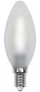 Лампа светодиодная свеча Uniel Sky E14 6W 3000K LED-C35-6W/WW/E14/FR PLS02WH