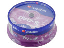 Диски DVD+R Verbatim 16x 4.7Gb CakeBox 25шт Azo 43500