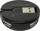 Концентратор USB 2.0 Defender Quadro Light 4 x USB 2.0 черный 832013