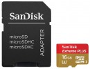 Карта памяти Micro SDHC 16Gb Class 10 Sandisk SDSQXSG-016G-GN6MA + адаптер3