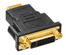 Переходник HDMI DVI BURO HDMI-19M-DVI-D(F)-ADPT черный
