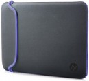 Чехол для ноутбука 14" HP V5C28AA неопрен серый фиолетовый2