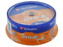 Диски DVD-R Verbatim 16x 4.7Gb CakeBox 25шт 43522