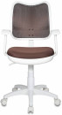 Кресло Бюрократ CH-W797/BR/TW-14C спинка сетка коричневый сиденье коричневый TW-14C пластик белый2