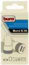 Автомобильное зарядное устройство BURO TJ-189 2.1/1А 2 х USB черный5