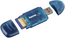Картридер внешний Hama H-114730 USB2.0 синий 001147302