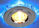 Встраиваемый светильник с двойной подсветкой Elektrostandard 2020 MR16 хром/синий 4607176194753