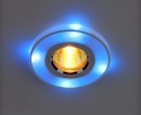 Встраиваемый светильник с двойной подсветкой Elektrostandard 2070 MR16 хром/синий 4607176196313