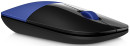 Мышь беспроводная HP Z3700 синий чёрный USB V0L81AA3