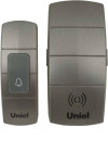 Звонок дверной беспроводной Uniel UDB-088W-R1T1-32S-100M-DS серебристый